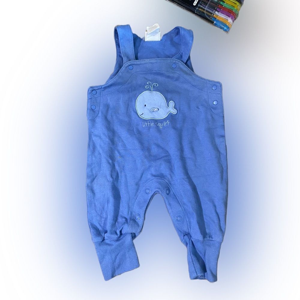 Vintage Baby Carters Little Squirt Whale Outfit